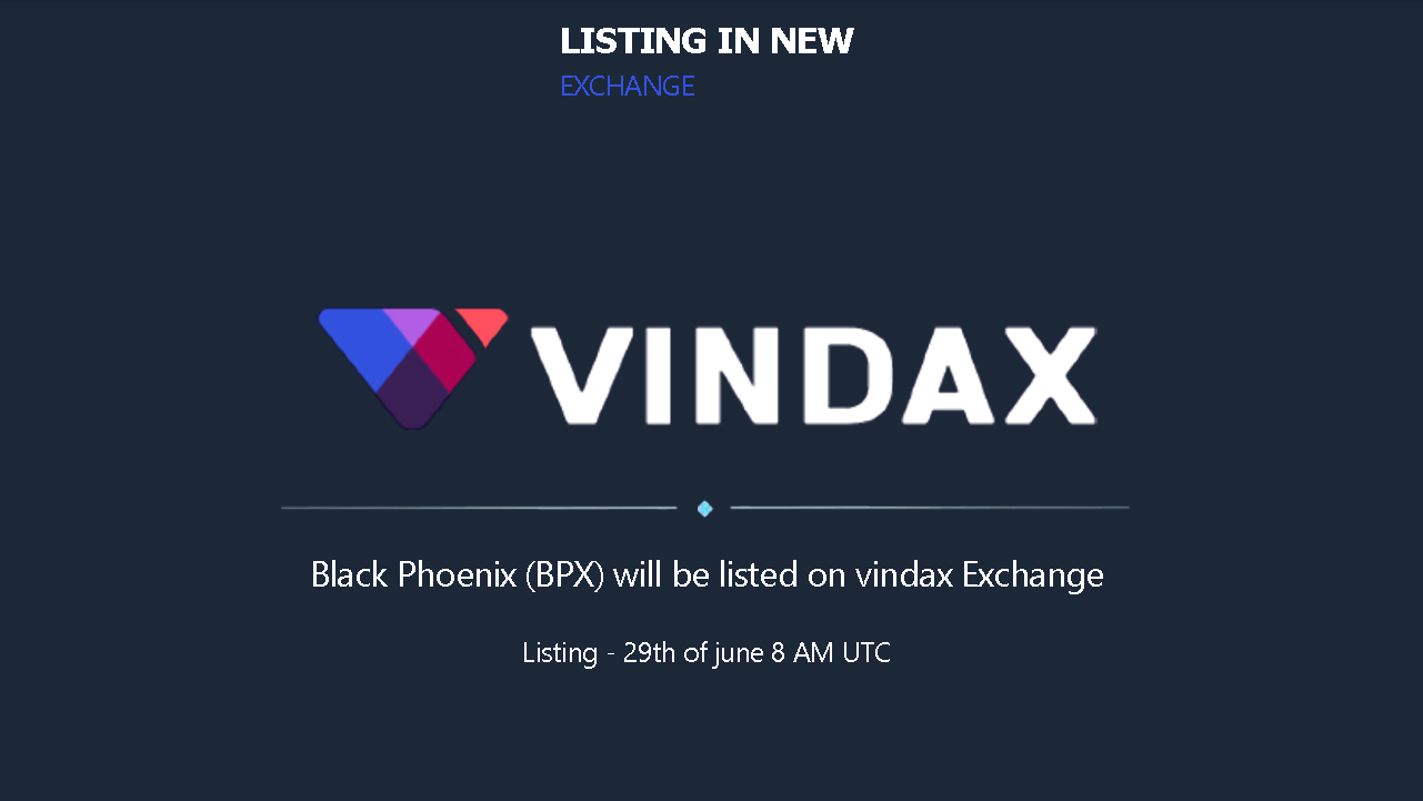 Vindax is new Exchange , کریپتو کارنسی , بیت کوین , اتریوم , ترون , ارز دیجیتال , بازار مالی , Cryptocurrency , crypto , bitcoin , BTC , ETH , Ether , Ethereum , Blockchain , cryptocurrency market , digital marketing , TRX , TRC20 , Tron , Tronscan , Black Phoenix , BPX , Fastest Blockchain